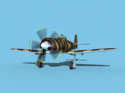 Hawker Sea Fury V17 AFC 3D model