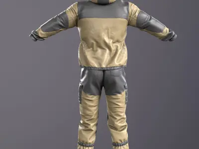 Gorka 4 BARS Male Clothing  Low-poly 3D model