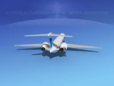 McDonnell Douglas MD83 Aviajet 3D model