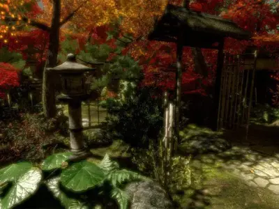 Japenese IRIS Garden Pack Low-poly 3D model