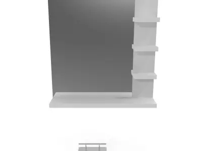 Barber working place C Free 3D model