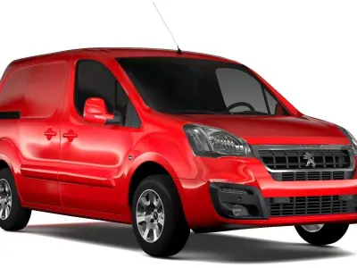Peugeot Partner Van L1 Electric 2017 3D model