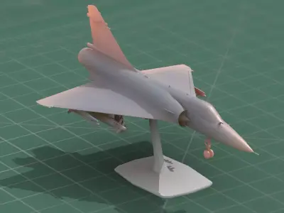 Mirage2000C Jet Fighter 3D Print Model 3D print model