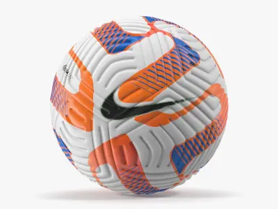 Official Match Ball Nike Flight White Orange 3D model