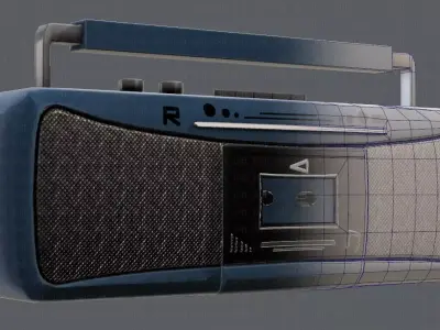 Radio V01 Low-poly 3D model