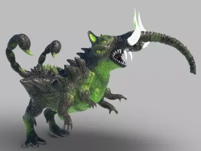 fantasy challenge Low-poly 3D model