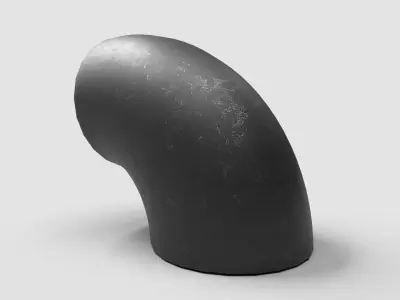 Elbow Pipe Short Radius 10 inches 3D model