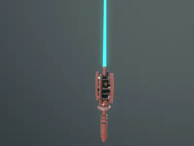 LightSaber star wars light saber Free low-poly 3D model