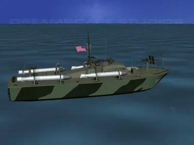 Patrol Torpedo Boat PT34 3D model