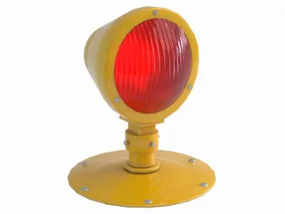 Taxiway Approach Light Low-poly 3D model