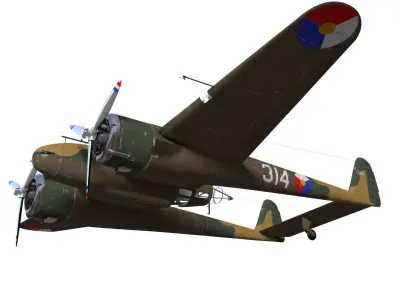 fokker G-I 3D model