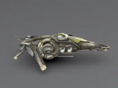 Drone Sci Fi 3D Model Low-poly 3D model