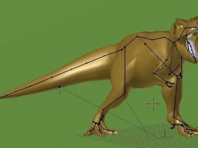 tyrannosaurs jurassic park 3D model