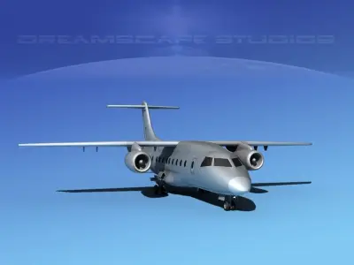Dornier 328Jet Bare Metal 3D model