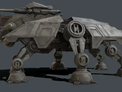 Star Wars - AT-TE Low-poly 3D model
