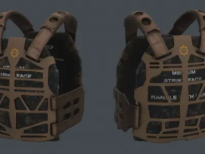 S and S PlateFrame Platecarrier Low-poly 3D model