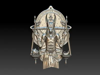 HM Anubis Keychain 3D print model