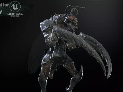 Insect Monster  Low-poly 3D model