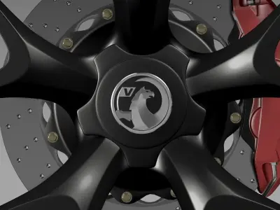 Vauxhall Insignia VRX wheel 3D model
