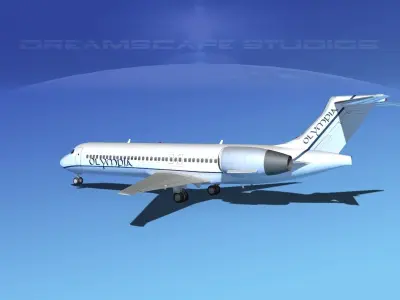 Boeing 717-200 Olympia 3D model