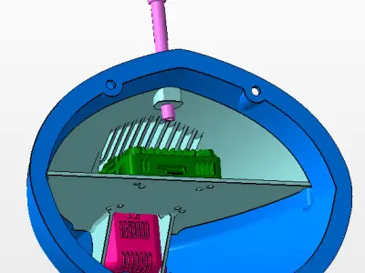 Experinental support DJI O4 Pro Unit for Flightory Stallion 2024 3D print model