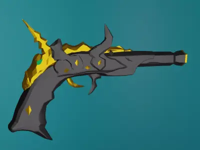 Ferryman Pistol Sea of Thieves Low-poly 3D model