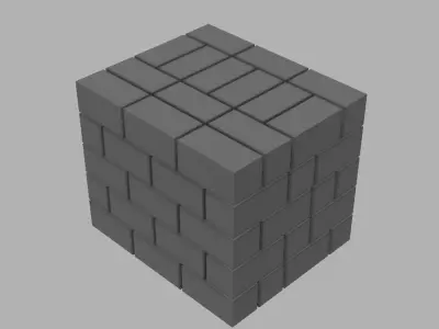 Block Building Pallet Diorama 1-43 scale 3d print model  3D print model