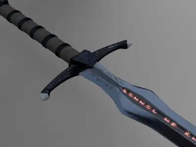 The Vindaaris Daedric Sword 3D model