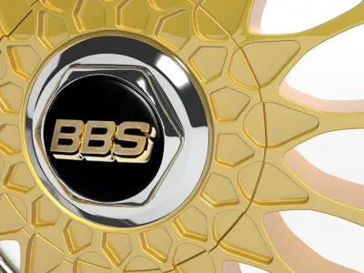BBS SUPER RS High Poly Car Rim 3D model