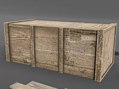 wester city detail Low-poly 3D model 02 Free low-poly 3D model