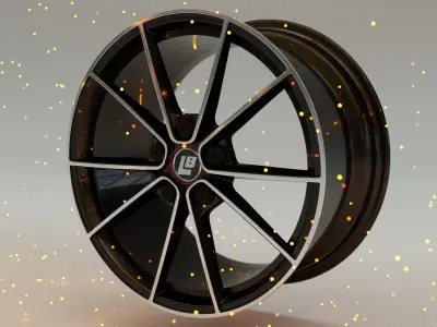 Modern and game-ready Rim 002 Low-poly 3D model