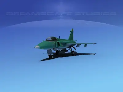 SAAB JAS 39 Gripen V08 3D model