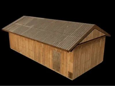 B Hut Military Berthing Free low-poly 3D model