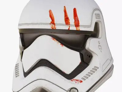 Star Wars First Order Stormtrooper Finn Helmet 3D model