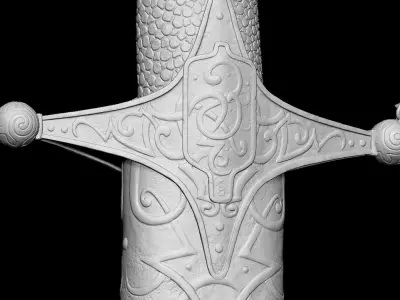 Realistic Saber 3D model