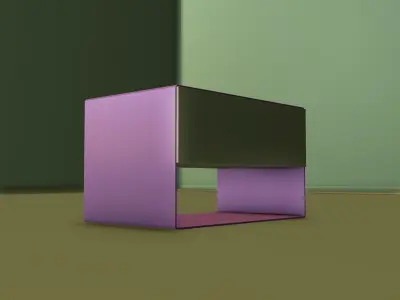 bedside minimalist marble Free low-poly 3D model