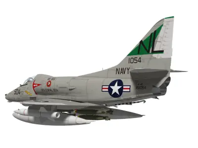 Douglas A-4E Skyhawk 3D model