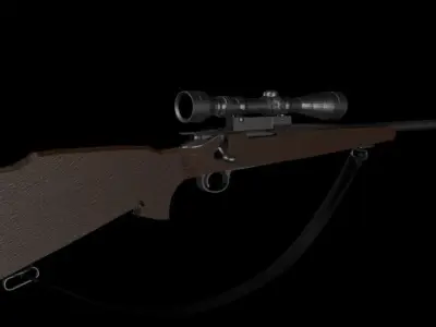 M40 Sniper Free low-poly 3D model