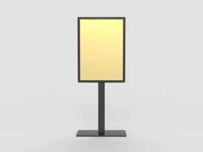 Matte Display Stand 3D model