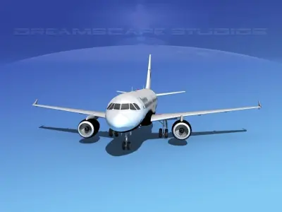 Airbus A319 Monarch  3D model
