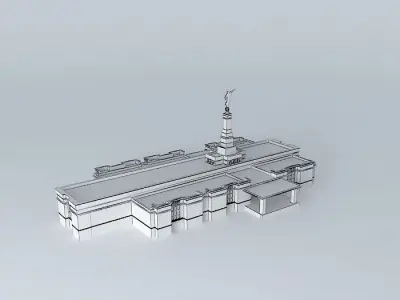 LDS. Temple Fresno California Templo Mormon. 78th. operating ... Free 3D model