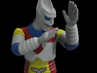 Jet Jaguar Toho Classic Low-poly 3D model
