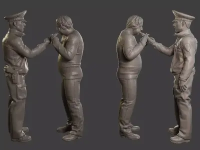 Male Slovac Traffic Police STP 007 3D print model