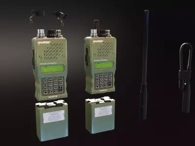 TCA ANPRC 152 GPS Radio Low-poly 3D model