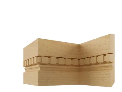 collection of 3D skirting board Free low-poly 3D model