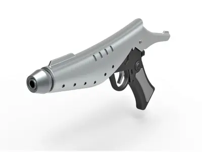 Alderaan blaster pistol from Star Wars Revenge of the Sith 3D model