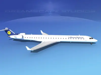 Bombardier CRJ1000 Lufthansa Regional 3D model