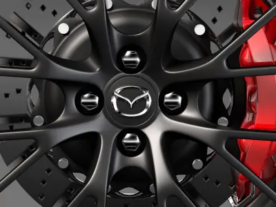 Mazda Roadster RS wheel 2017 3D model