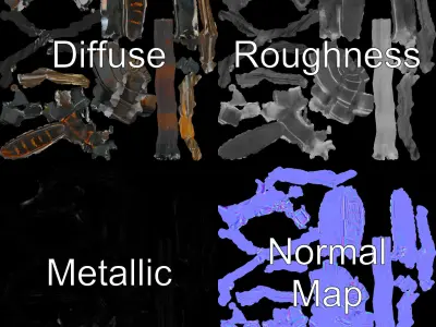 Realistic Insect Model Pack for Game and Film Production Low-poly 3D model