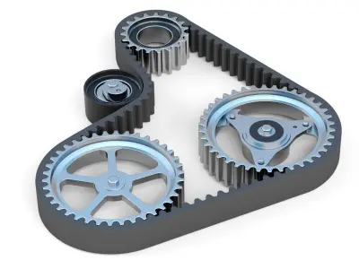 Car Timing Belt 3D model